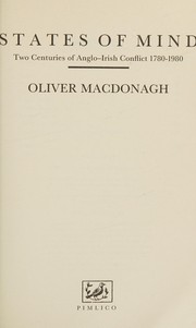 Cover of: States of mind by Oliver MacDonagh