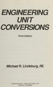 Cover of: Engineering unit conversions