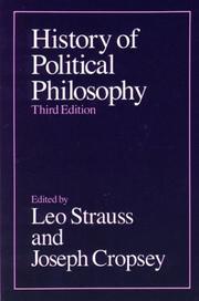 Cover of: History of political philosophy