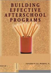 Building Effective Afterschool Programs by Olatokunbo S. Fashola