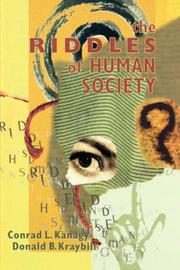 Cover of: The riddles of human society
