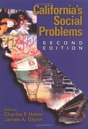 Cover of: California's Social Problems