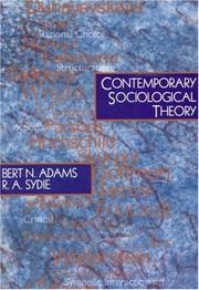 Cover of: Contemporary Sociological Theory