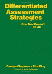 Differentiated assessment strategies by Chapman, Carolyn, Carolyn Chapman, Rita S. King