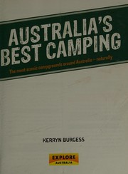 Cover of: Australia's Best Camping by Kerryn Burgess