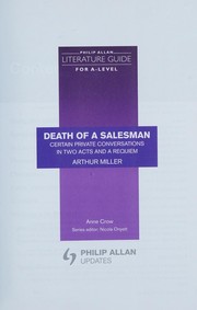 Cover of: Death of a Salesman by Anne Crow, Arthur Miller