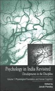 Cover of: Psychology in India Revisited - Developments in the Discipline: Volume 1 by Janak Pandey