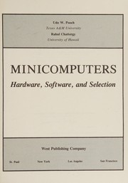 Cover of: Minicomputers: hardware, software, and selection
