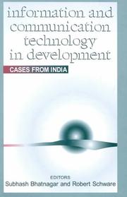 Cover of: Information and Communication Technology in Development: Cases from India