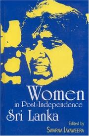 Cover of: Women in Post-Independence Sri Lanka by Swarna Jayaweera