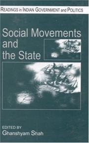 Cover of: Social Movements and the State (Readings in Indian Government and Politics series) | Ghanshyam Shah