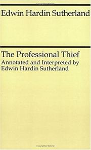 Cover of: The Professional Thief