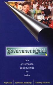Cover of: Government@net: new governance opportunities for India