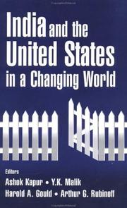 Cover of: India and the United States in a Changing World by 