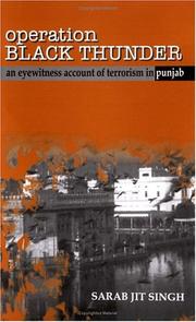 Cover of: Operation Black Thunder by Sarab Jit Singh