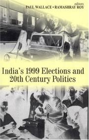 Cover of: India's 1999 Elections and 20th Century Politics