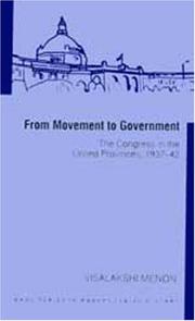 Cover of: From Movement To Government by Visalakshi Menon