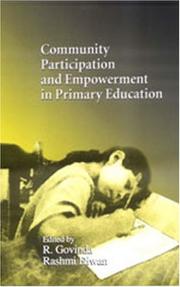 Cover of: Community Participation and Empowerment in Primary Education