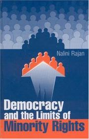 Cover of: Democracy and the Limits of Minority Rights