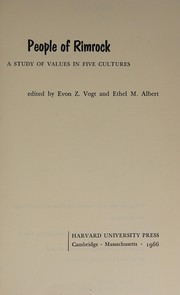 Cover of: People of Rimrock by edited by Evon Z. Vogt and Ethel M. Albert.