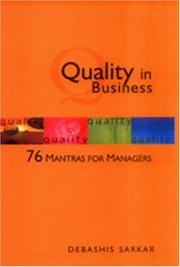 Cover of: Quality in business by Debashis Sarkar