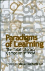 Cover of: Paradigms of Learning: The Total Literacy Campaign in India