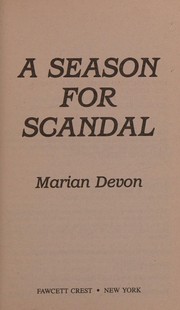 Cover of: A Season for Scandal by Marian Devon