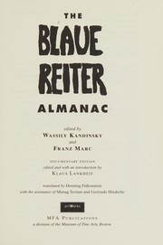 Cover of: The Blaue Reiter almanac by edited by Wassily Kandinsky and Franz Marc.