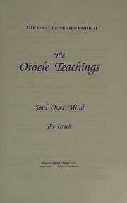 Cover of: The Oracle teachings by Oracle (Writer)