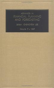 Cover of: Advances in Financial Planning and Forecasting, Volume 7 (Advances in Financial Planning and Forecasting)