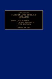 Cover of: Advances in Futures and Options Research, Volume 9 (Advances in Futures and Options Research)