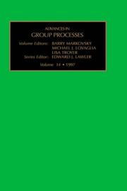 Cover of: Advances in Group Processes, Volume 14 (Advances in Group Processes)