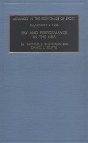 Cover of: Pay and performance in the NBA by Michael J. Buchanan