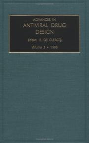 Cover of: Advances in Antiviral Drug Design, Volume 3 (Advances in Antiviral Drug Design) | E. De Clercq