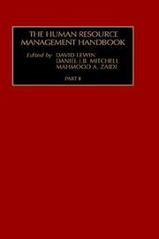Cover of: The Human Resource Management Handbook (Part 1)