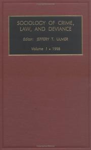 Cover of: Sociology of Crime, Law, and Deviance (Sociology of Crime Law and Deviance)