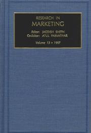 Cover of: Research in Marketing: Vol 13 (Research in Marketing)