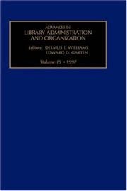 Cover of: Advances in Library Administration and Organization, Volume 15 (Advances in Library Administration and Organization)