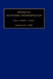 Cover of: Research in Economic Anthropology: Vol 19 (Research in Economic Anthropology)