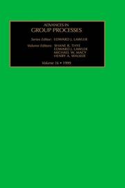 Cover of: Advances in Group Processes, Volume 16 (Advances in Group Processes)