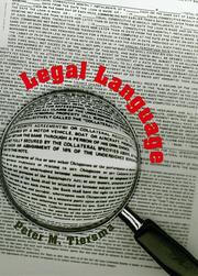 Cover of: Legal language