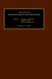 Cover of: Advances in Management Accounting, Volume 7 (Advances in Management Accounting) by John Y. Lee