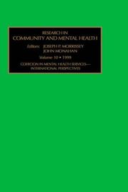 Cover of: Coercion in Mental Health Services-International Perspectives (Research in Community and Mental Health) by Joseph P. Morrissey, John Monahan