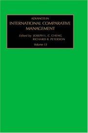 Cover of: Advances in International Comparative Management, Volume 13 (Advances in International Management)