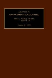 Cover of: Advances in Management Accounting, Volume 8 (Advances in Management Accounting)