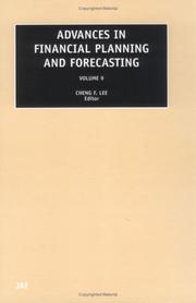 Cover of: Advances in financial planning and forecasting by edited by Cheng F. Lee.