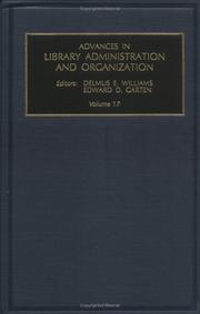 Cover of: Advances in Library Administration and Organization, Volume 17 (Advances in Library Administration and Organization) by 