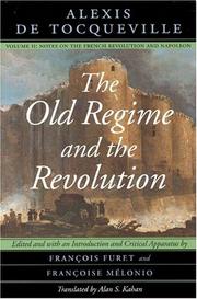 Cover of: The Old Regime and the Revolution by Alexis de Tocqueville