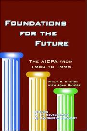 Cover of: Foundations for the future by Philip B. Chenok