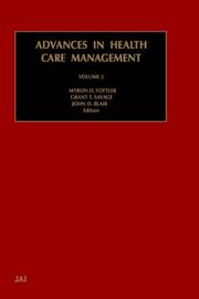 Cover of: Advances in health care management